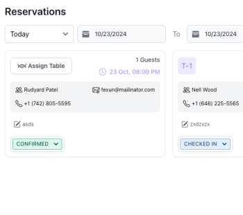 Table Reservations